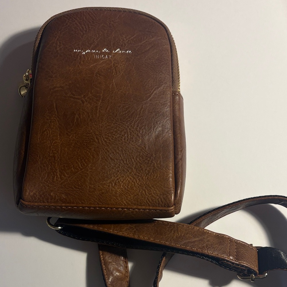 Brown Leather Crossbody Bag